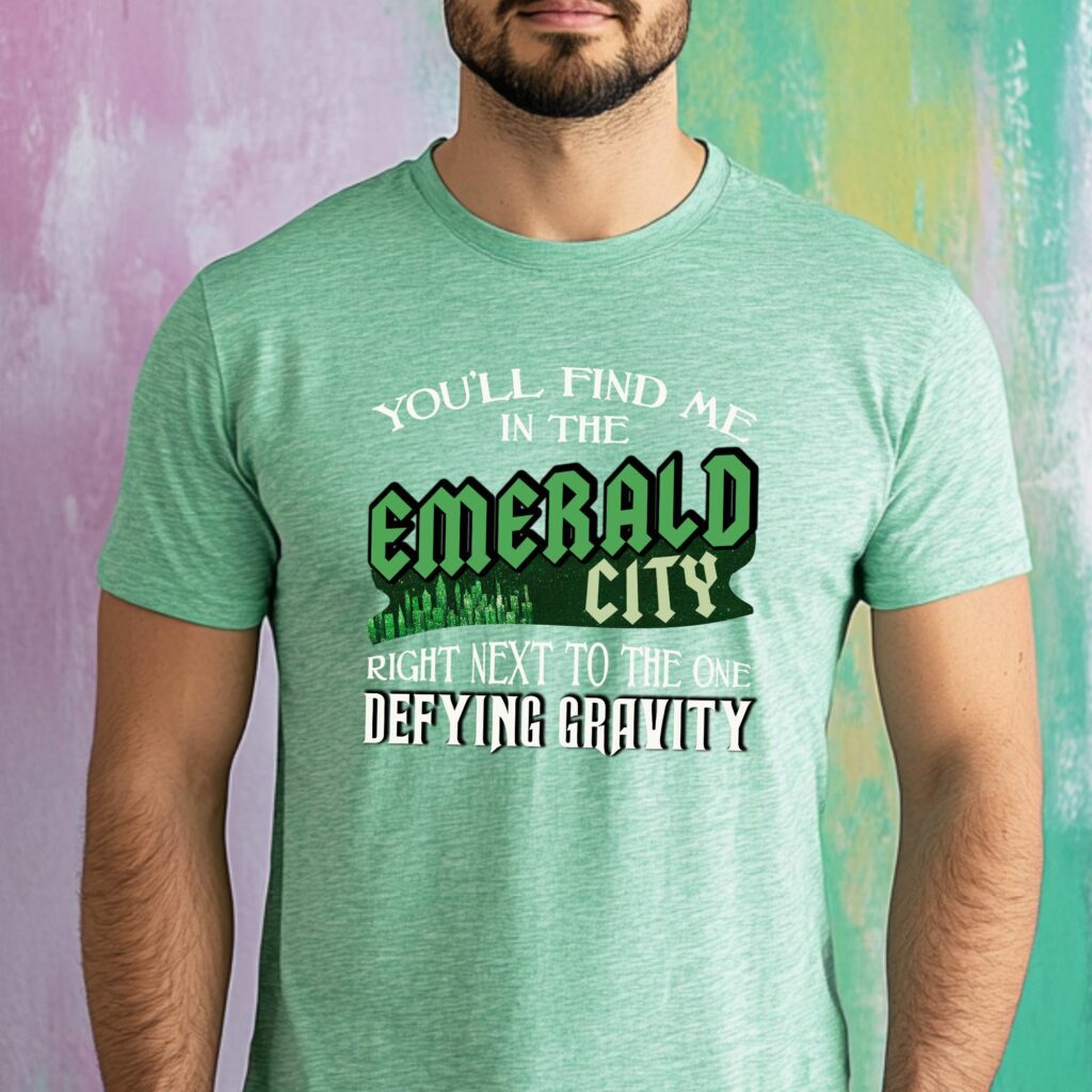 Emerald City Next to the One Defying Gravity