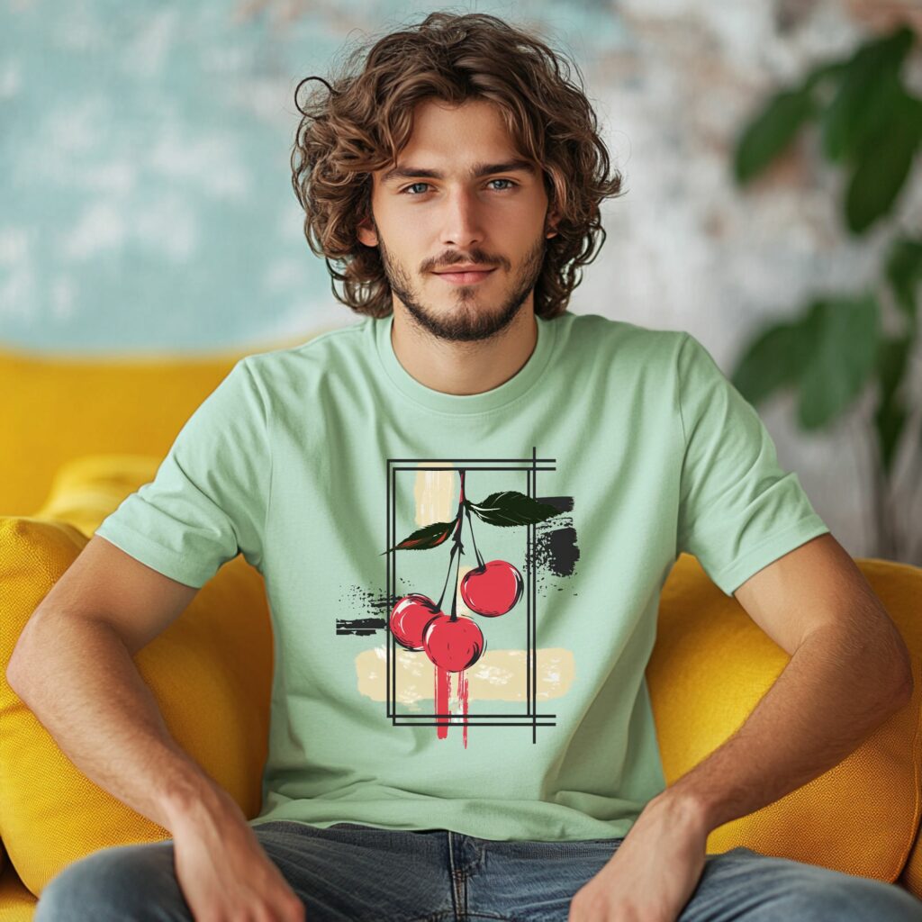 Cherry Pop Art Graphic Tee